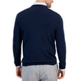 thumbnail image 2 of Alfani Mens Ribbed Trim  Extra Fine Merino Wool V-Neck Sweater, 2 of 2