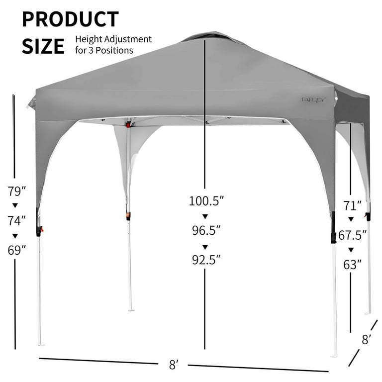 8x8 pop up 2025 canopy walmart