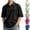 Black, variant on Polo Shirts for Men Cotton Short Sleeve Golf Collared Shirt with Pocket Lightweight Wicking Loose for Casual Work Travel