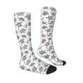 thumbnail image 3 of Fotbe Tribal Style Turtle print Women's Men's Novelty Crew Socks Cotton Socks Knee High Socks for Walking,Running,Nurses,Pregnancy, 3 of 9