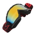 thumbnail image 4 of Motocross Goggles, ATV Goggles Elastic Strap Anti Skid With Storage Box For Skating For Men Black Frame Red Eyeglass,Blue Frame Color Eyeglass, 4 of 8