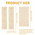 thumbnail image 4 of SUTENGDA 2 Pcs Ribbon Organizer Wood Ribbon Storage Rack Space Saving Spool Holder Organizer Practical Ribbon Holder for Sewing Craft Mesh Thread Tape Wreath Crochet Florist Wrapping, 4 of 11