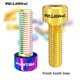 thumbnail image 4 of Toystoory 2 piezas de tornillos de vástago prácticos de riesgo pernos de manivela roscados de dirección de bicicleta tornillos de fijación de Ciclismo Astilla, 4 of 6