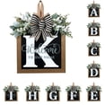 thumbnail image 1 of Front Door Decorations Alphabet Wreath Sign  Outdoor Hanging Decoration  11.8”*11.8”, 1 of 3