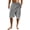 Gray, variant on 1PCS Men's Linen Beach Shorts with Elastic Waist, Solid Color Simple Design, Comfortable Breathable Outdoor and Daily Casual Shorts for Summer White XXXL(XXXL)