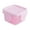 A-Pink, variant on Yum Time Food Storage,Mini Plastic Food Storage Containers with Lids Small Airtight Containers Square School Lunch Containers for Children Leftover Food Containers,1*Storage Box