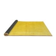 thumbnail image 2 of Ahgly Company Indoor Round Abstract Yellow Modern Area Rugs, 4' Round, 2 of 4