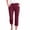 Wine, variant on BLVB Capri Pants for Women High Waisted Pull on Dress Pants Slim Straight Leg Stretchy Capris Trousers Pants for Casual Office Work