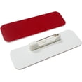 thumbnail image 4 of All Quality Name Tag/Badge Blanks - 25 Pack - Red 1" X 3", Round Corners, Pin, 4 of 7