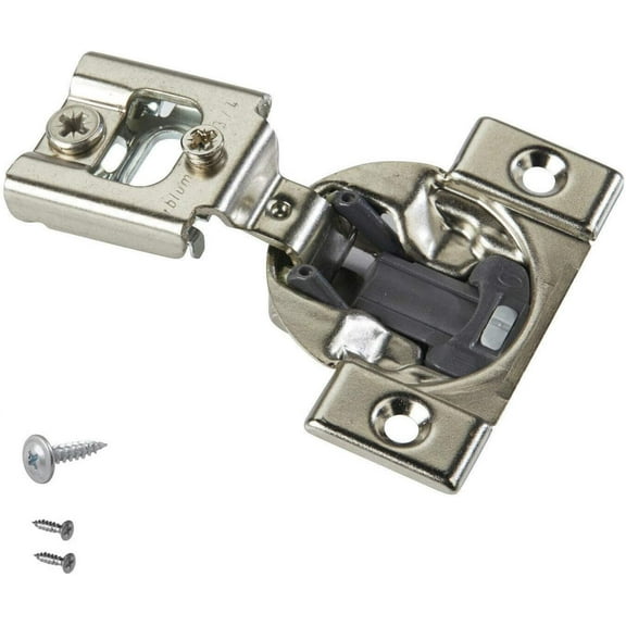 Blum 38N355B.12 Compact BLUMOTION 38N Hinge, Soft-Close, 105 Degree, 3/4 Overlay, Screw-on (Pack of 10)