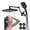 Black, variant on Gitawusa 4 Function Modes 12", Wall Mount Showerhead & Handheld Shower
