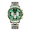 gold&green, variant on Men's Two-Tone Stainless Steel Chronograph Watch - White Dial Luminous Waterproof Calendar Business Sport Quartz Wristwatch