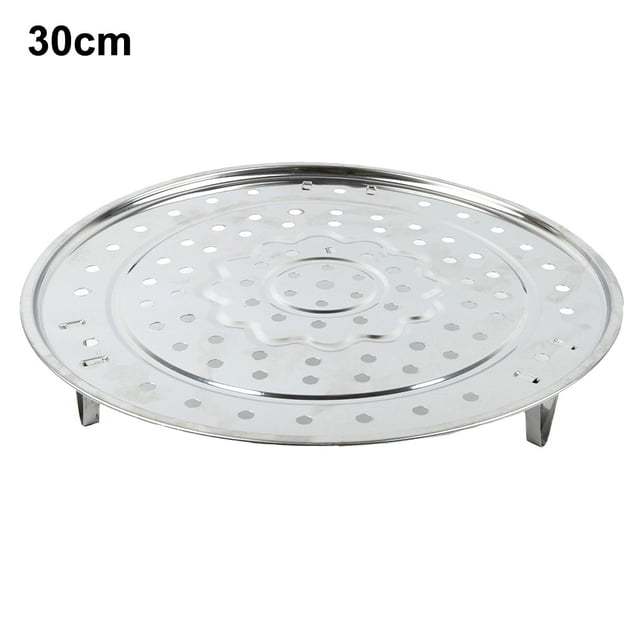 Plateau de Cuisson à la Vapeur en Acier Inoxydable, Grille, Plaque, Cuisson à la Vapeur, 3 Supports, Type Rond 18-30