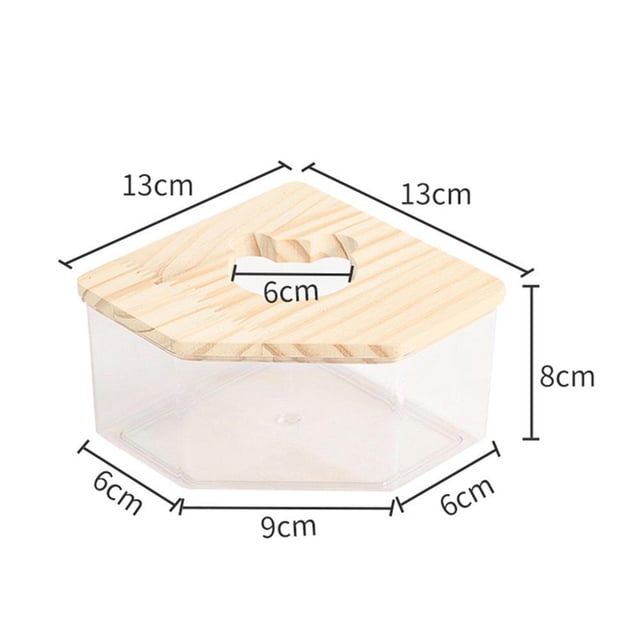 Hamster Transparent Acrylic Sand Bathroom Litter Sand Box Bath Container Supplies For Squirrels Guinea Pigs He Qiyong unisex