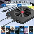 thumbnail image 4 of 5 in 1 External Blu-Ray Drive,Portable Slim USB Optical Drives CD DVD Player Burner Reader, 4 of 6