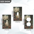 thumbnail image 7 of Yayeee Blank Wall Plate Cover 1-Gang 4.5"x2.7" Home Unused Decorative Outlet, Ghost in Strawberry Fields, 7 of 7