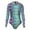 Q2Green, variant on Kids Swimsuits Girls Long Sleeve Rash Guard Swimsuit UPF 50+ Sun Surfing Bathing Suit with Gradient Fish Scale Design Size:10-11 Years