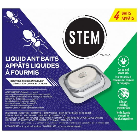 STEM™ Liquid Ant Killer Baits and Traps, 4 Bait Stations