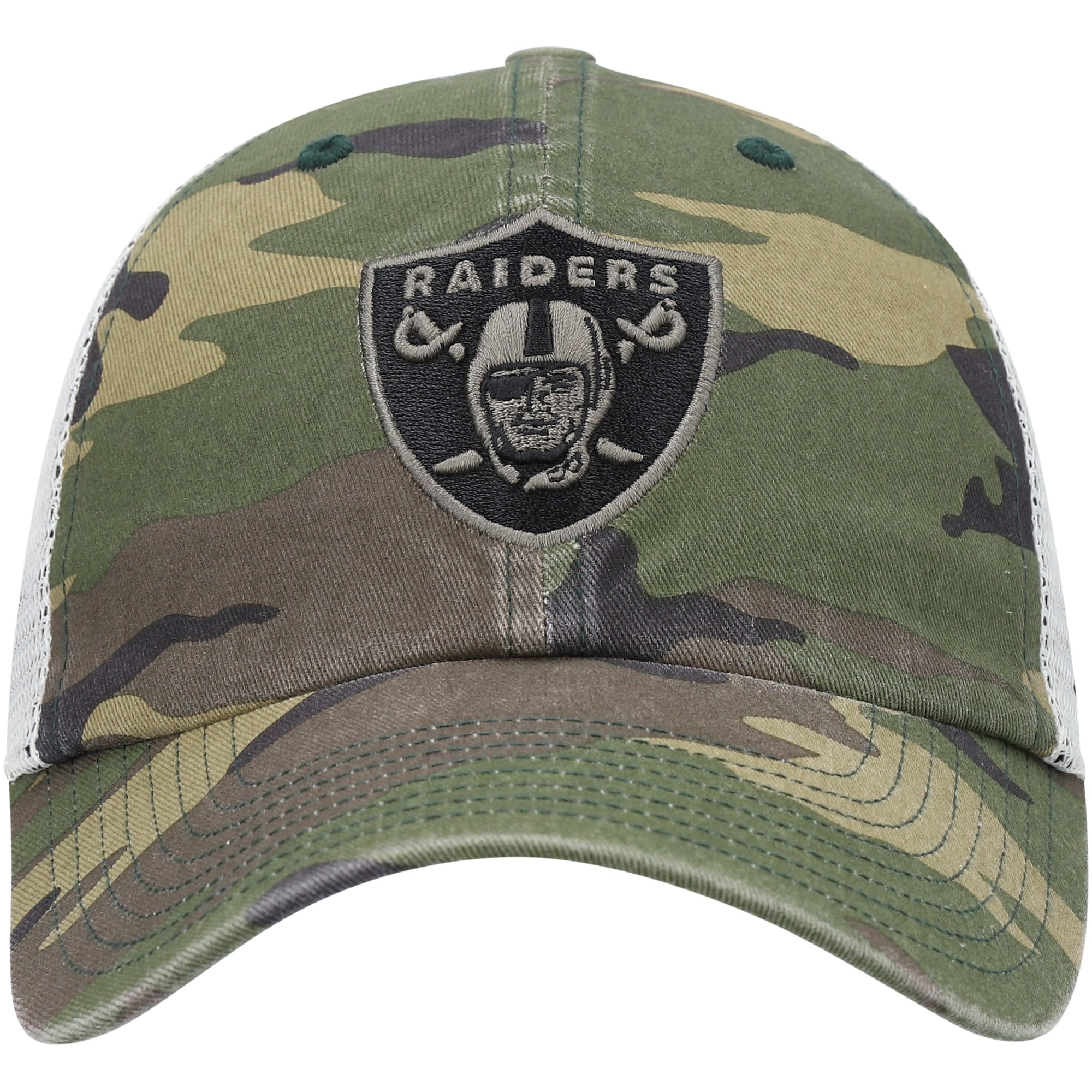 Men s 47 Camo Las Vegas Raiders Branson Clean Up Trucker Hat