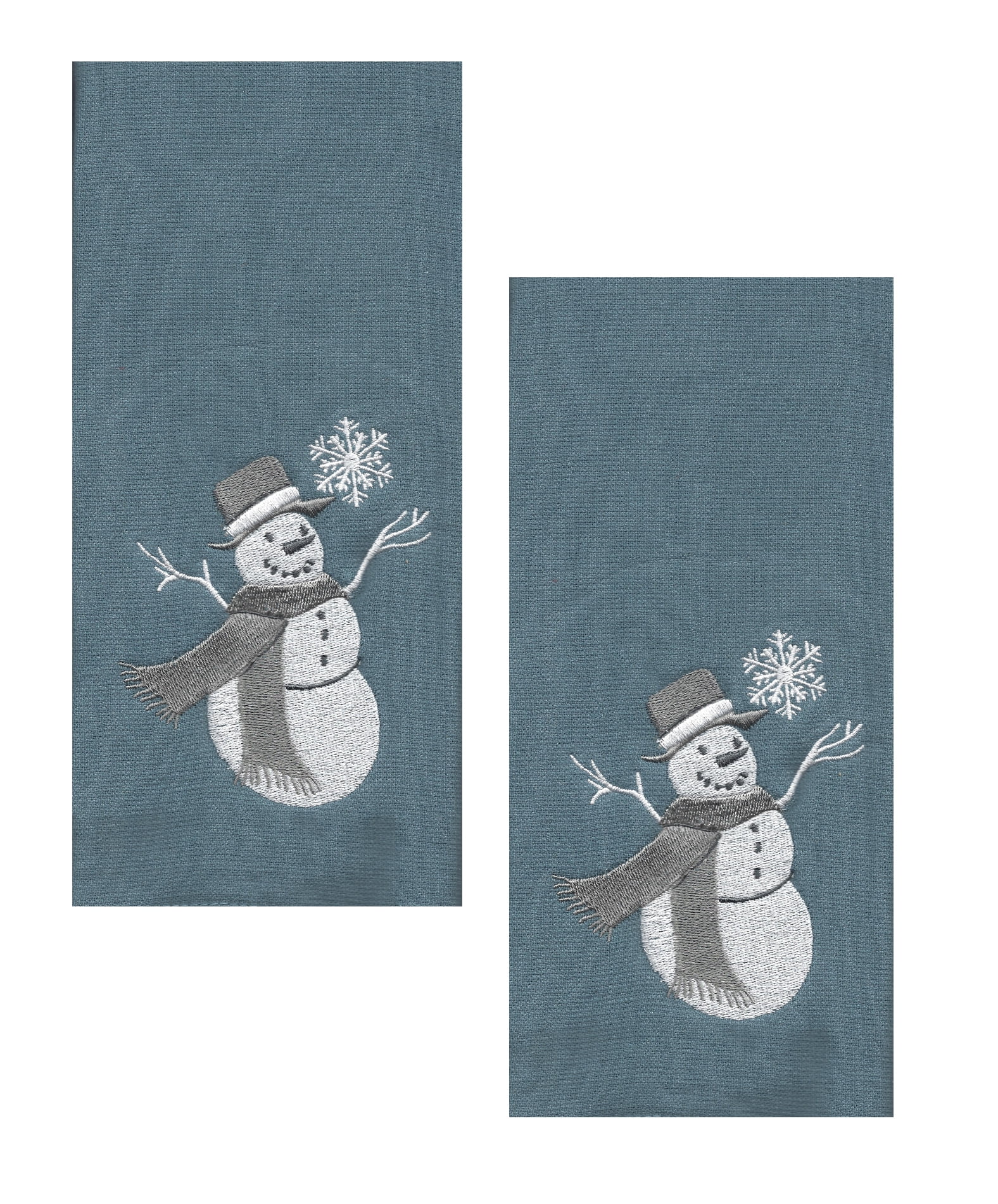 FREE SHIP Winter Snowmen Stripes Terry Kitchen Towel 