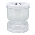 thumbnail image 2 of Hourglass Pickle Jar, Safe Pickle Flip Jar Multipurpose Double Compartment  For Vegetables, 2 of 8