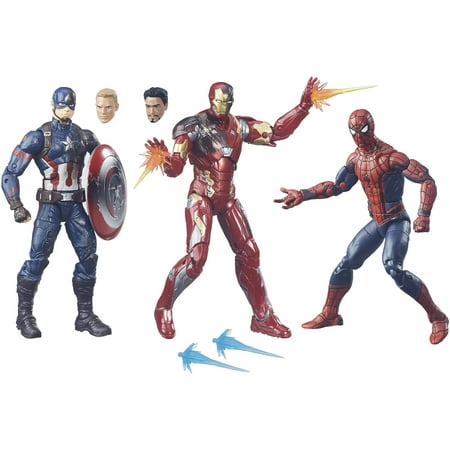 Marvel Legends 3-Pack: Spider-Man, Captain America, and Iron Man