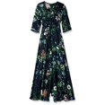 thumbnail image 3 of Robes d'Été pour Femmes 2022 Boho Robe d'Été Femme Boutonnée Fendue Florale Coton à Franges Fluide Soirée Maxi Longue Robe, 3 of 8