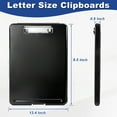 thumbnail image 4 of AGCAN 2 Packs Clipboard with Storage, Plastic Storage Clipboards with Low Profile Clip, 8.5 x 11 Organization Box with Pen Holder for Nurses, Teachers, Work, Classroom, Office, 4 of 8