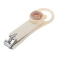 thumbnail image 1 of Unique Bargains 1 Pc Cortauñas con Patrón de Donut Cortauñas para Uñas de los Pies 3.15"x0.98" Beige Marrón, 1 of 1