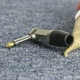 thumbnail image 3 of 10* 1/4 in 6.35mm Jack Plugs Guitar Cable End Connectors Right Angle Mono Plug, 3 of 26