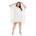 thumbnail image 1 of Oussum Robe Tunique Lurex Courte Ajustable pour Femmes Grande Taille, Blanc, 1 of 7