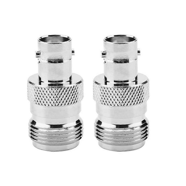 Adaptateur coaxial RF type N femelle vers BNC femelle, 2 pièces, convertisseur de test