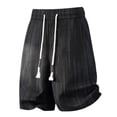 thumbnail image 4 of Riecok Big and Tall Shorts Elastic Waist Drawstring Pull on Shorts Solid Summer Daily Wear with Pockets, 4 of 7