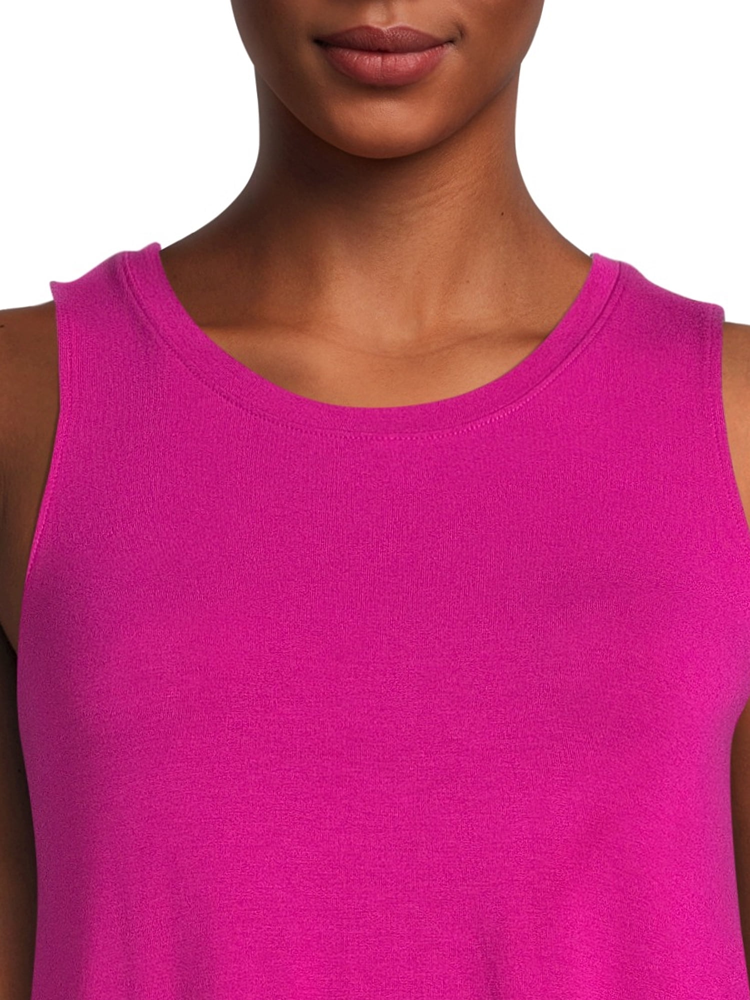 Time and Tru Women's Sleeveless Knit Swing Dress, Sizes XS-XXXL