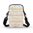 thumbnail image 2 of HELLHERO Adjustable Crossbody Bag Hummingbird Pattern 4.33"x1.97"x7.09" Women Adjustable Shoulder Strap Men, Women for Outdoor Daily Use Double Zipper, 2 of 7