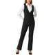 thumbnail image 2 of INSPIRAR CHIC Mono Elegante Sin Mangas con Cinturón y Pierna Recta para Mujer M Negro, 2 of 5