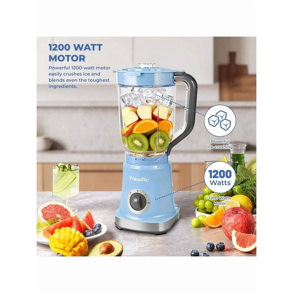 Food Processor Blender And Crusher Kitchen Appliance Ideal For Juicing Fruits And Vegetables Making Milkshakes