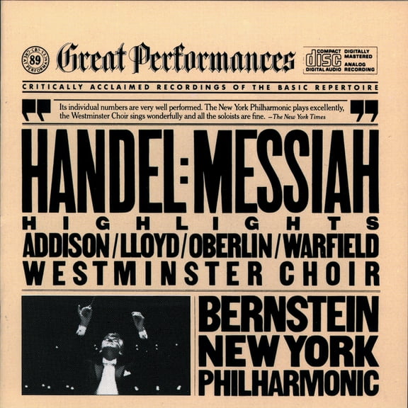 Leonard Bernstein - Messiah HLTS - Music & Performance - CD