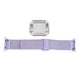 thumbnail image 1 of Correa de repuesto de 1,6 pulgadas con protección de acero inoxidable y metal para iWatch Series 4-6, color morado claro, 1 of 14