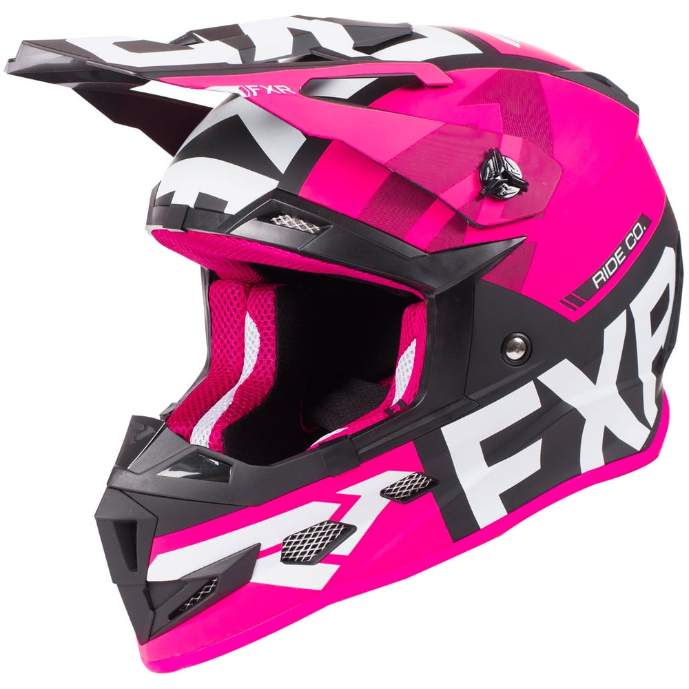 FXR Youth Black/Fuchsia Boost Evo Helmet Snowmobile 2020 - Walmart.com ...
