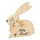 thumbnail image 1 of Adornos de conejito de Pascua, figuritas de conejo de madera de pie, manualidades, decoraciones de mesa para jardín interior y exterior, 1 of 5