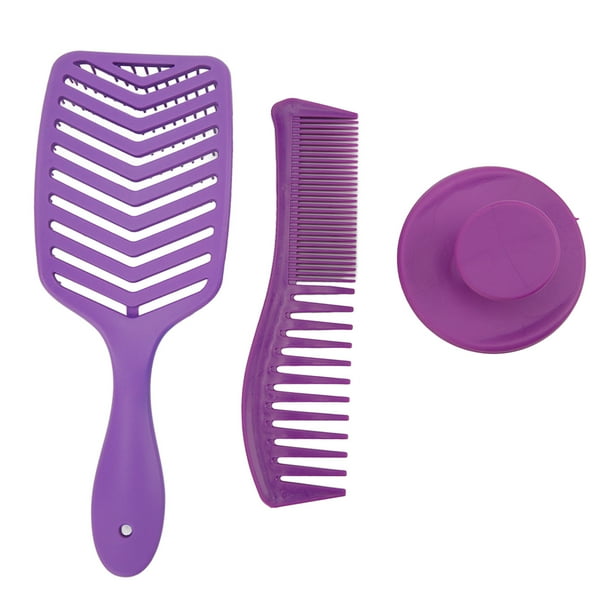 Peine para el cabello de peluquero, cepillo para el cabello de 3 piezas, peine para el cabello de doble diente, juego de peine para cepillo para el cabello, construcción robusta