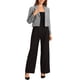 thumbnail image 2 of CHAQUETA DE MUJER CON SOLAPA NOTCH INSPIRADA CHIC, BLAZER CASUAL DE LARGO MANGA, L, BLANCA Y NEGRA, 2 of 5