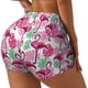 thumbnail image 1 of Fotbe Flamingo Shorts Sin Costuras – Shorts Deportivos de Cintura Alta para Mujer, Elásticos para Gimnasio, Yoga, Running o Ciclismo-Medium, 1 of 8