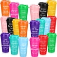 thumbnail image 1 of Set de 20 Vasos Reutilizables de Plástico para Café Skylety con Versículos Bíblicos de 16 oz, 1 of 7