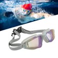 thumbnail image 1 of Lunettes de Natation, Transparentes Résistantes à l'Usure avec Sangle Arrière Réglable, Monture en Silicone, Anti-Buée pour Plongée en Plein Air, Rose, Noir, Gris, Bleu, 1 of 7