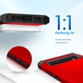 thumbnail image 3 of For Google Pixel 6 Pro Case, Slim Dual Layer 3 in 1 Heavy Duty Protection Hybrid Hard PC Soft Silicone Rugged Bumper Anti Slip Full-Body Protective Cases for Google Pixel 6 Pro 2021, Red, 3 of 6