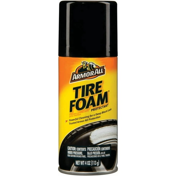Armor All 3-Pack Car Tire Foam Spray, Tire Cleaner Foam For Restoring Color