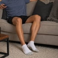 thumbnail image 5 of Alpine Swiss Mens Ankle Socks 8 Pack Cotton Athletic Performance Socks for Men Moisture-Wicking Cushioned Quarter Length Socks Reinforced Heel & Toe, 5 of 6