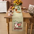 thumbnail image 4 of Red Apples Farm Fruit Table Runner 36 Inches Long,Kitchen Dining Tablerunners Vintage Flower Leaves Linen Table Runners Dresser Scarves for Home Dinner Wedding Holiday Party Decor, 4 of 9